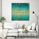 Rain Abstract I by Danhui Nai on GIANT ART - yellow abstract