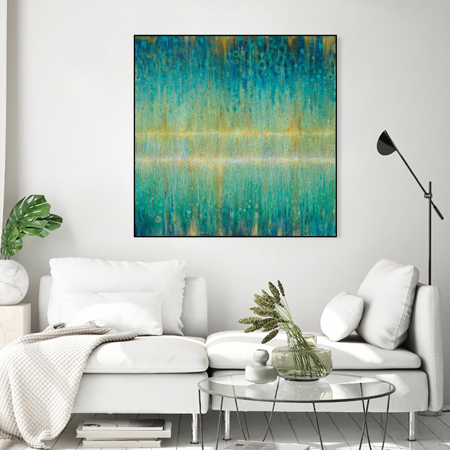 Rain Abstract I by Danhui Nai on GIANT ART - yellow abstract