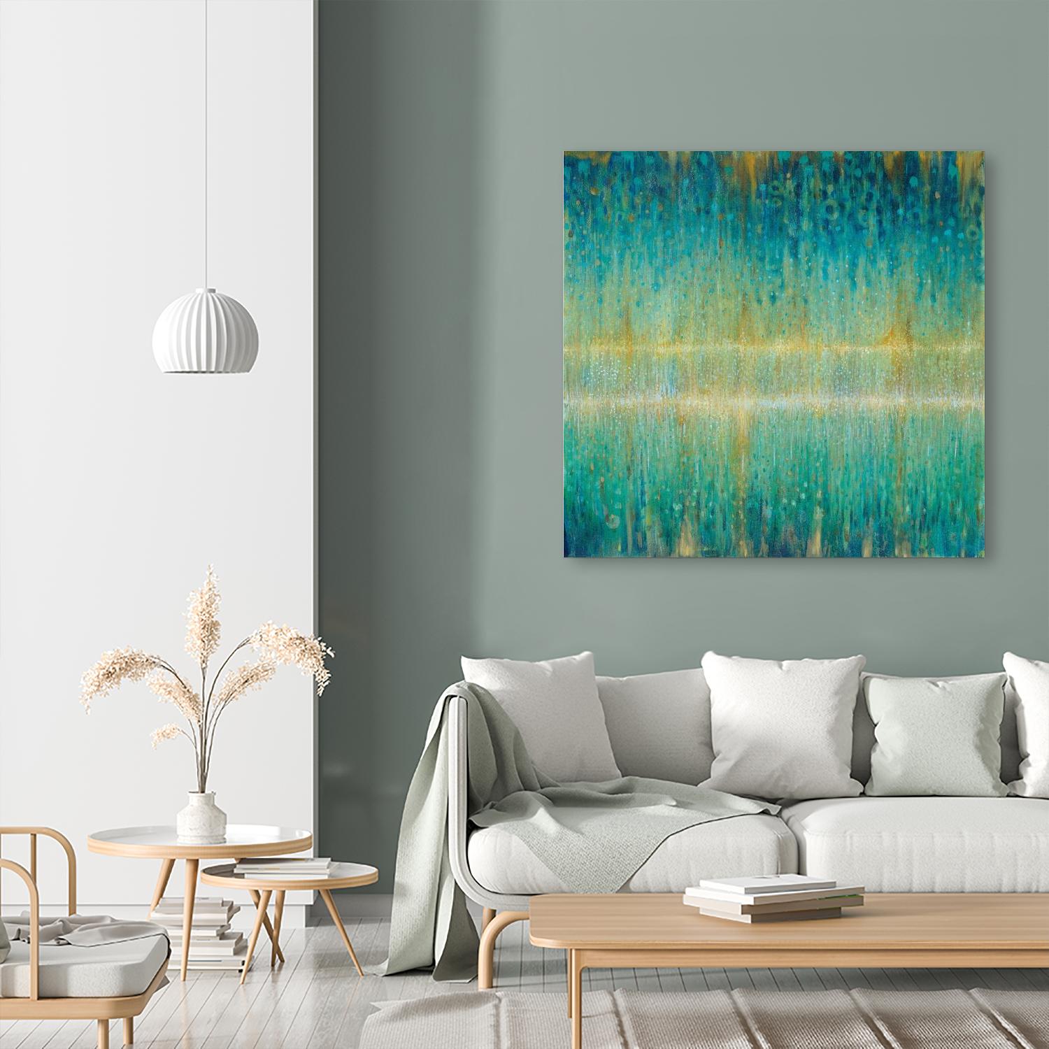 Rain Abstract I by Danhui Nai on GIANT ART - yellow abstract