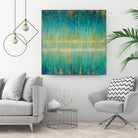 Rain Abstract I by Danhui Nai on GIANT ART - yellow abstract