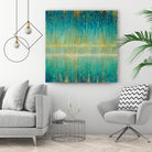 Rain Abstract I by Danhui Nai on GIANT ART - yellow abstract