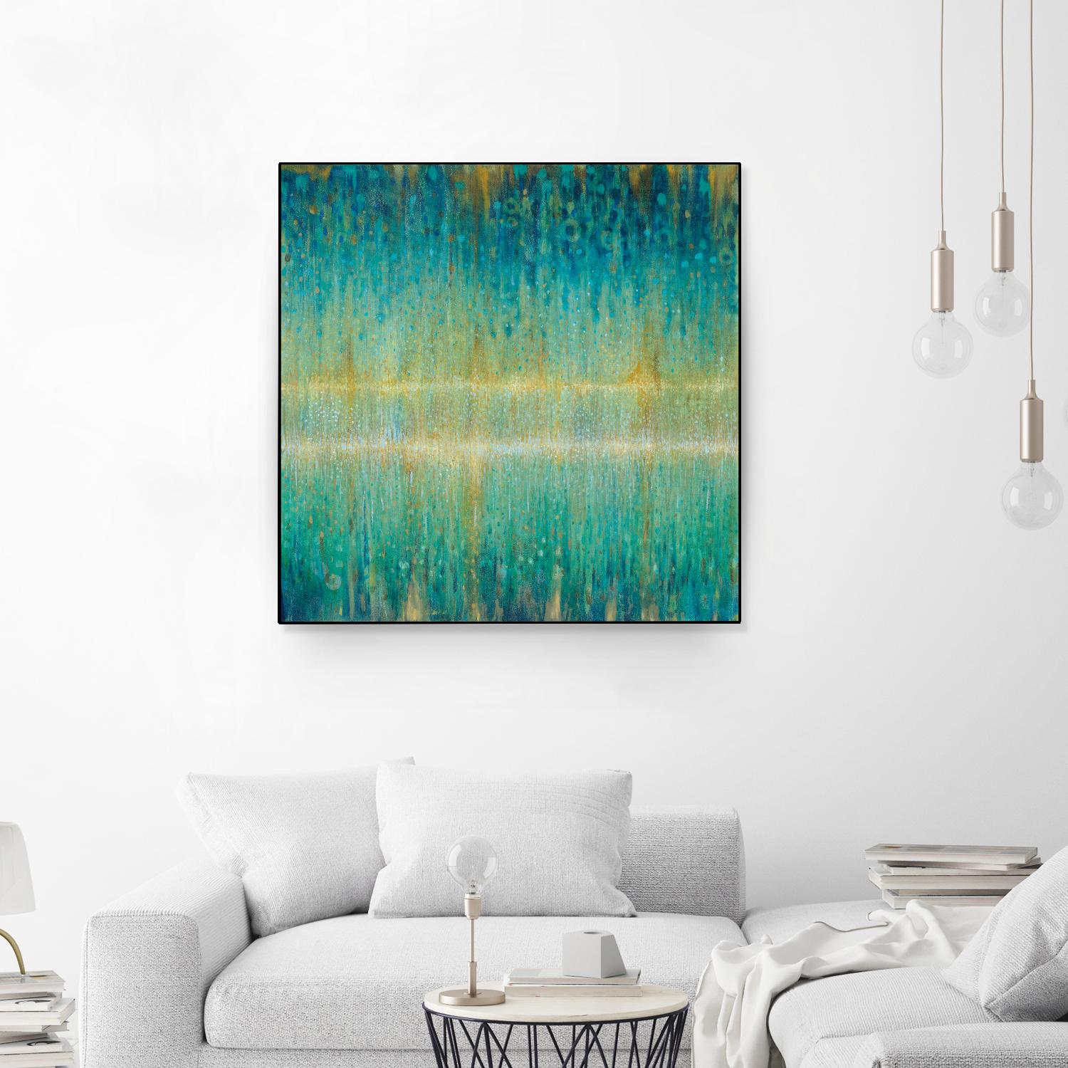 Rain Abstract I by Danhui Nai on GIANT ART - yellow abstract