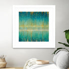 Rain Abstract I by Danhui Nai on GIANT ART - yellow abstract