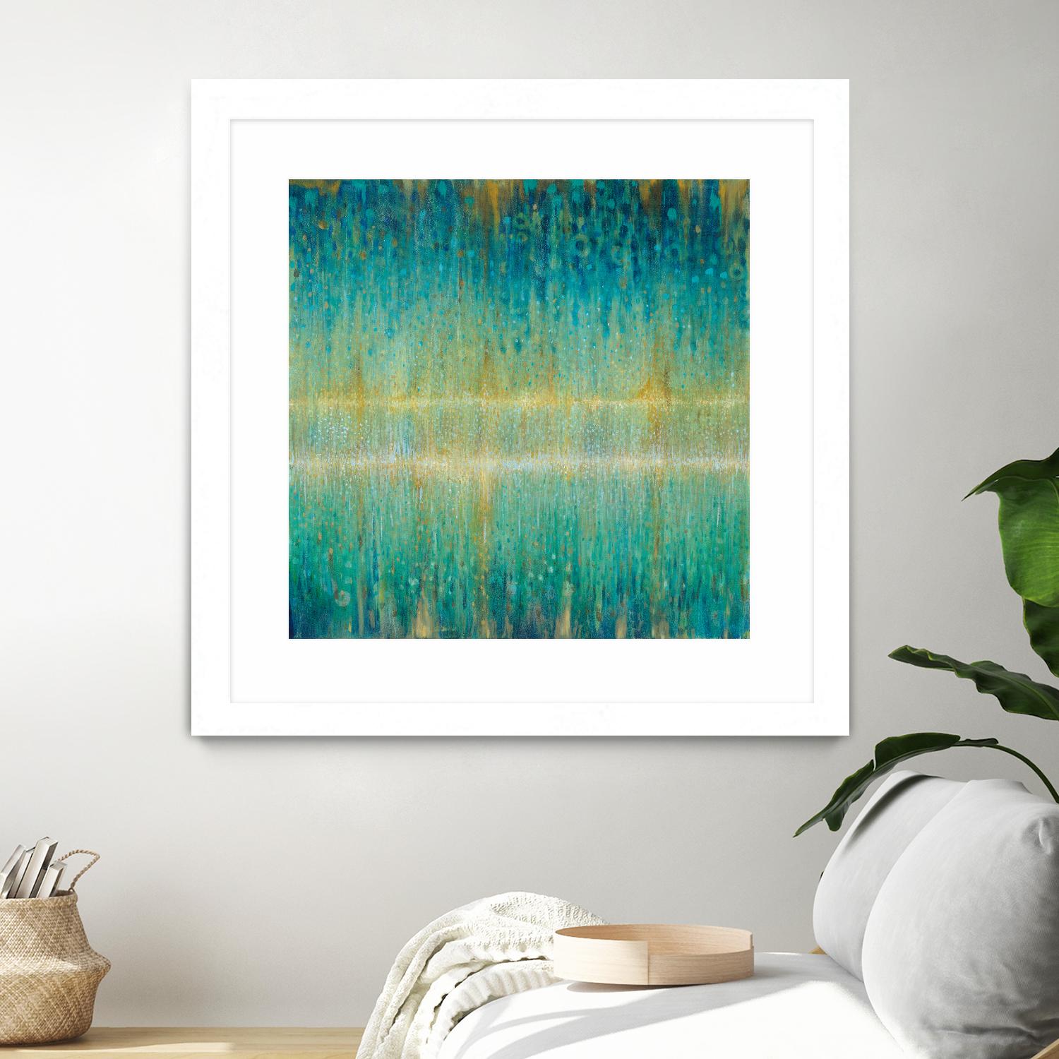 Rain Abstract I by Danhui Nai on GIANT ART - yellow abstract