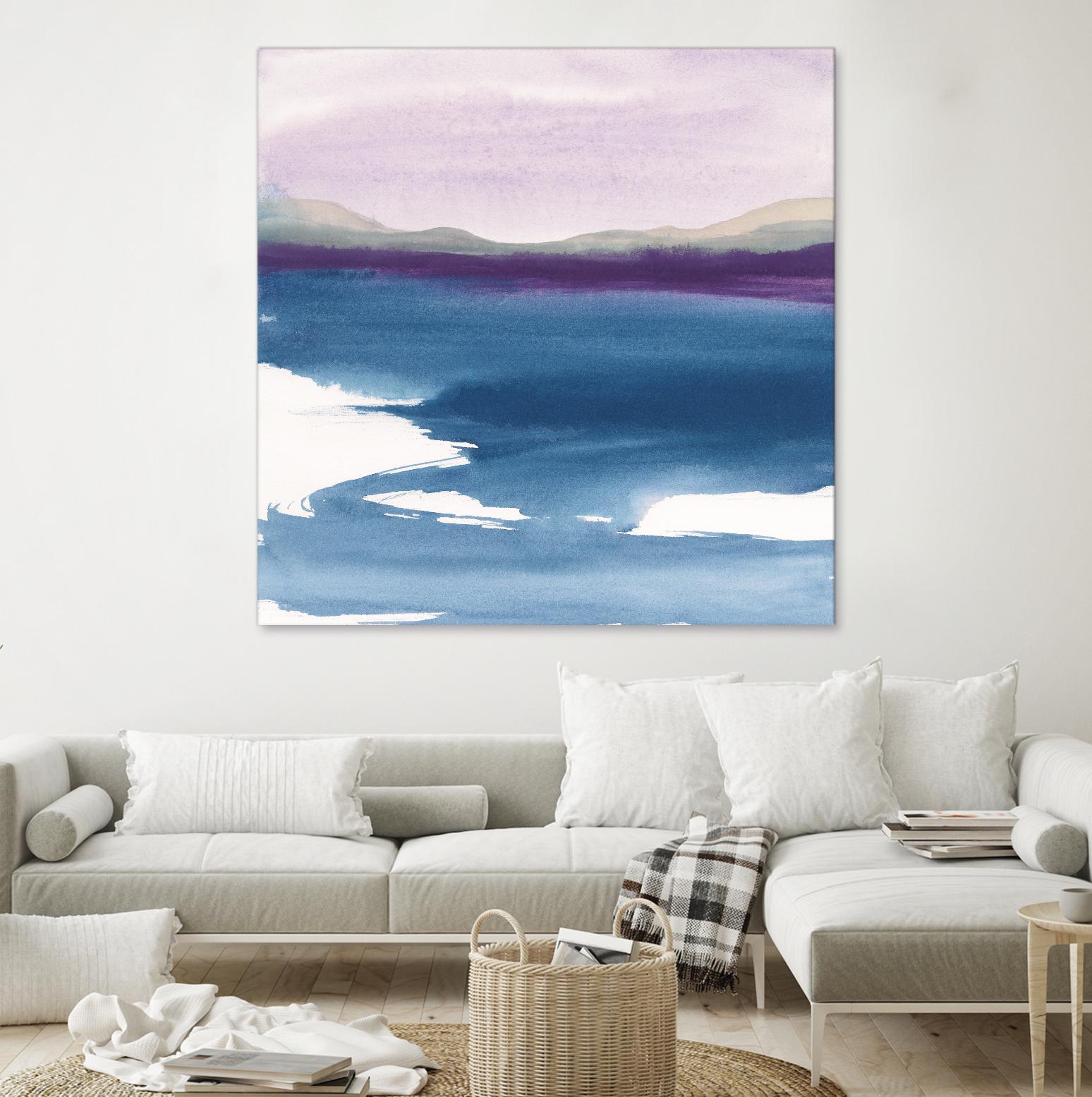 Plum Glow by Chris Paschke on GIANT ART - blue abstract