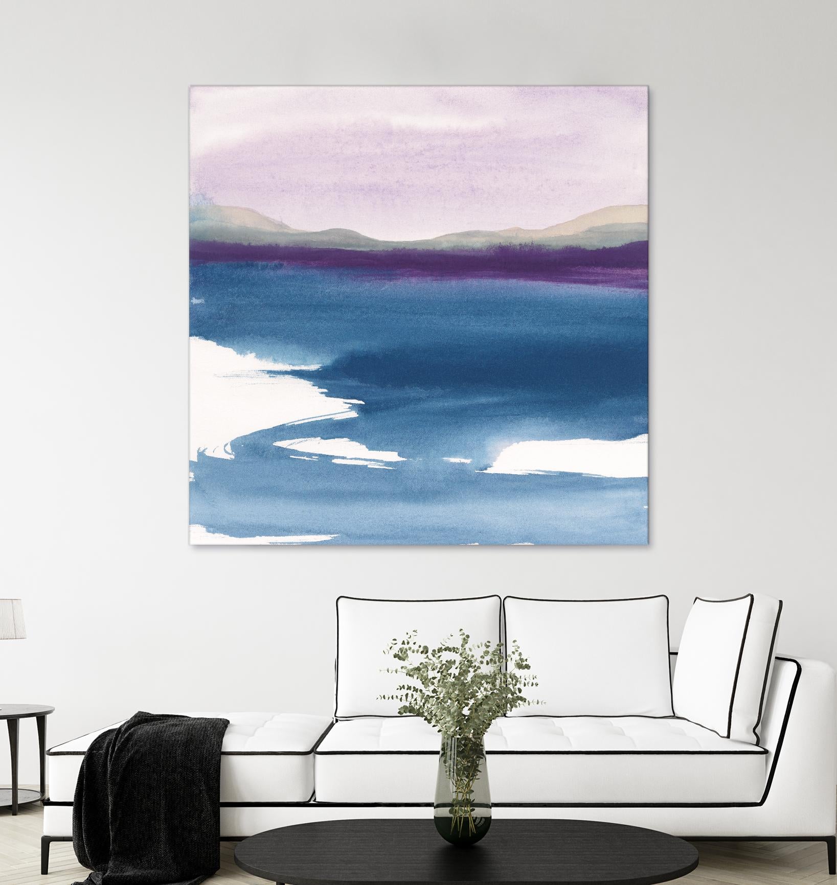 Plum Glow by Chris Paschke on GIANT ART - blue abstract