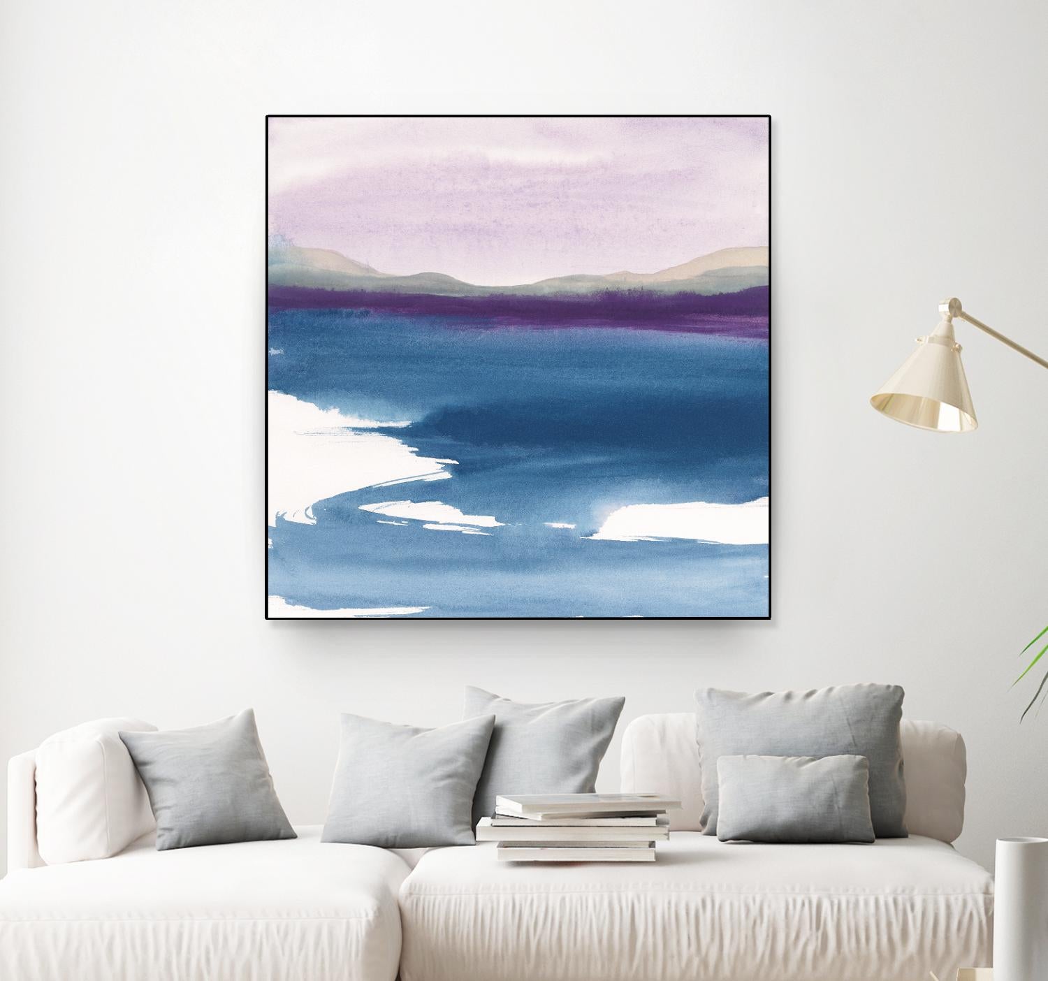 Plum Glow by Chris Paschke on GIANT ART - blue abstract