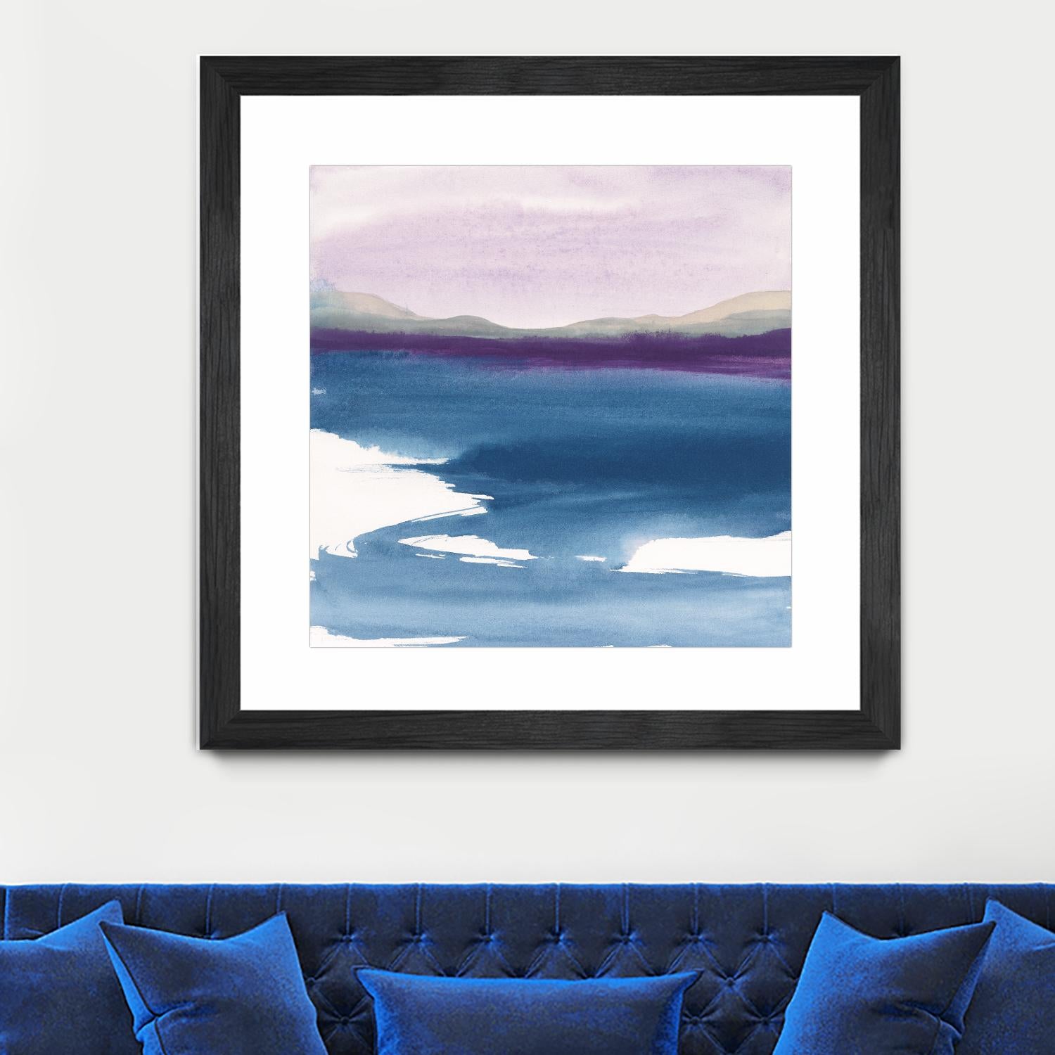 Plum Glow by Chris Paschke on GIANT ART - blue abstract