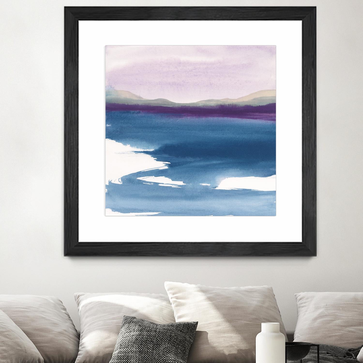 Plum Glow by Chris Paschke on GIANT ART - blue abstract