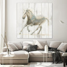 Stallion II on Birch by James Wiens on GIANT ART - grey animals