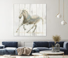 Stallion II on Birch by James Wiens on GIANT ART - grey animals