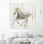 Stallion II on Birch by James Wiens on GIANT ART - grey animals