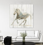 Stallion II on Birch by James Wiens on GIANT ART - grey animals
