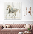 Stallion II on Birch by James Wiens on GIANT ART - grey animals