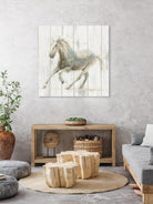 Stallion II on Birch by James Wiens on GIANT ART - white animals horse