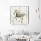 Stallion II on Birch by James Wiens on GIANT ART - grey animals