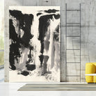 Sumi Waterfall View IV by Chris Paschke on GIANT ART - grey landscape