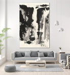 Sumi Waterfall View IV by Chris Paschke on GIANT ART - grey landscape
