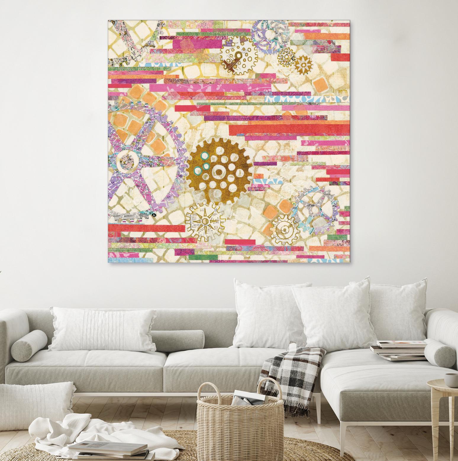 EU Timetable II on by Kathy Ferguson on GIANT ART - beige abstract