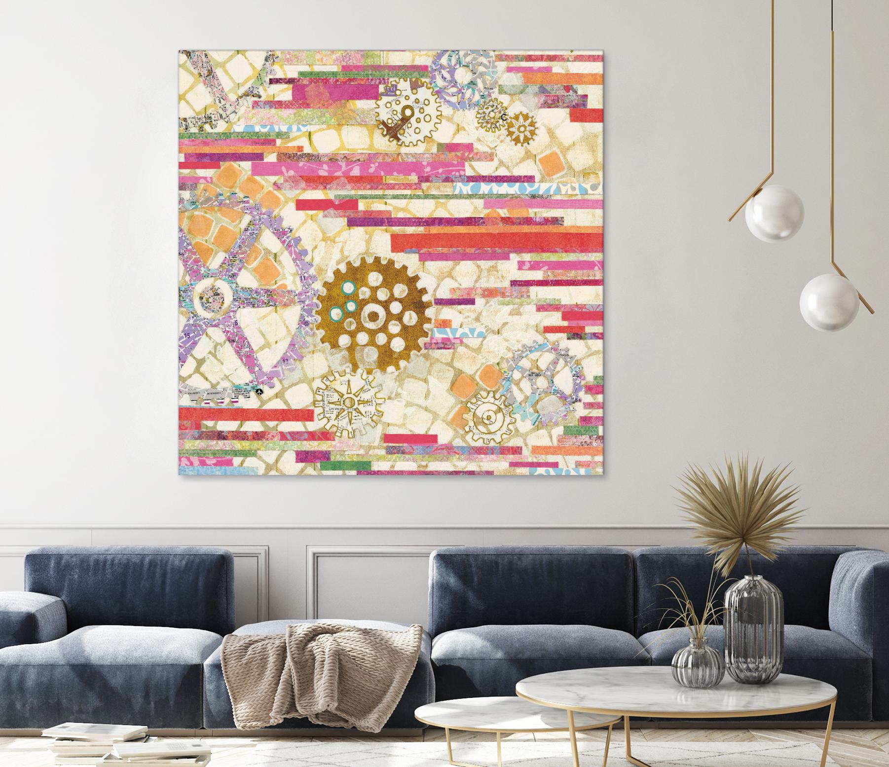 EU Timetable II on by Kathy Ferguson on GIANT ART - beige abstract