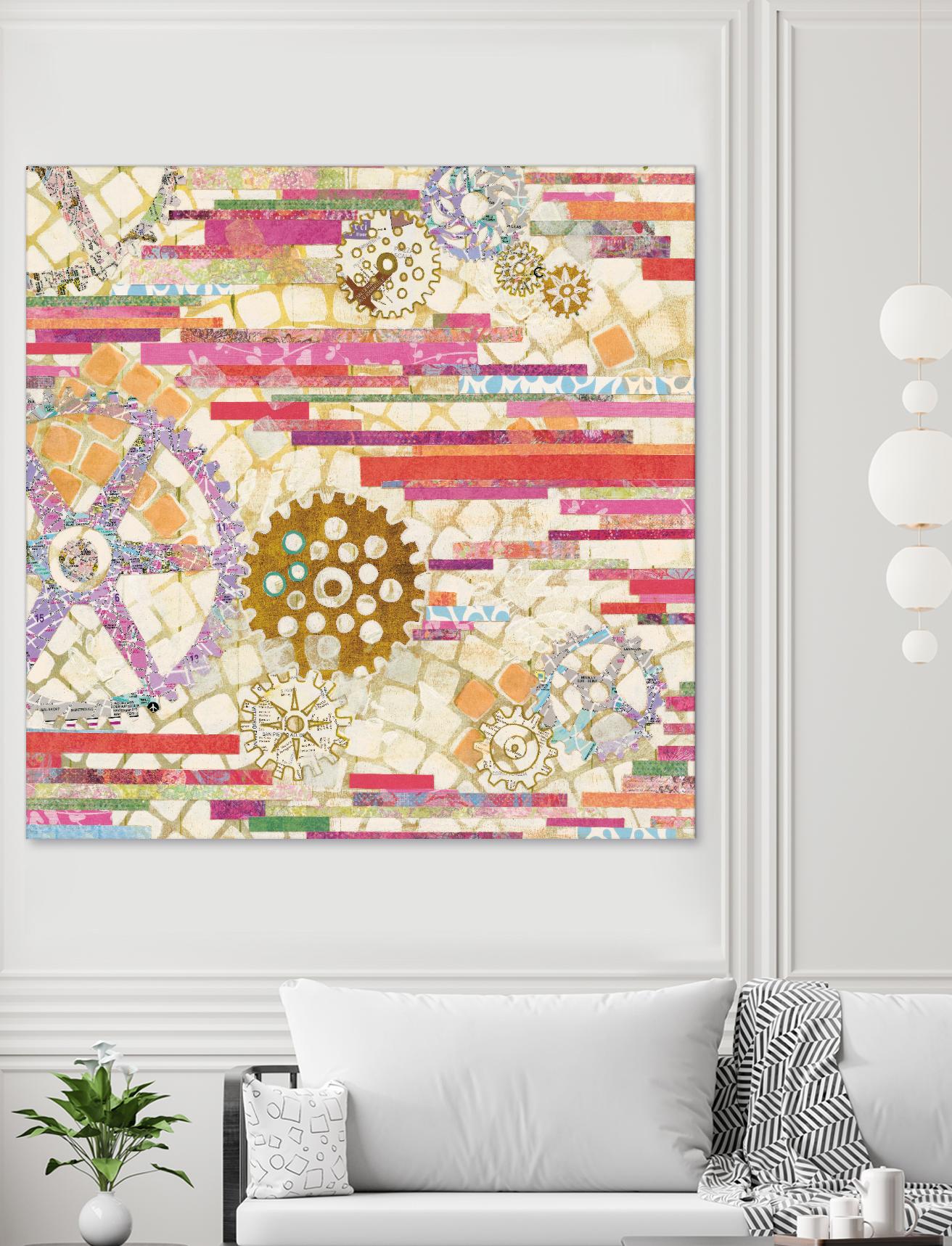 EU Timetable II on by Kathy Ferguson on GIANT ART - beige abstract