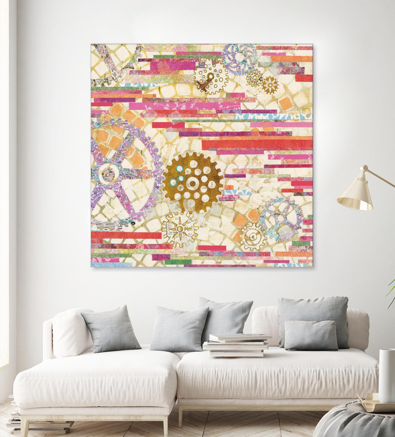 EU Timetable II on by Kathy Ferguson on GIANT ART - beige abstract