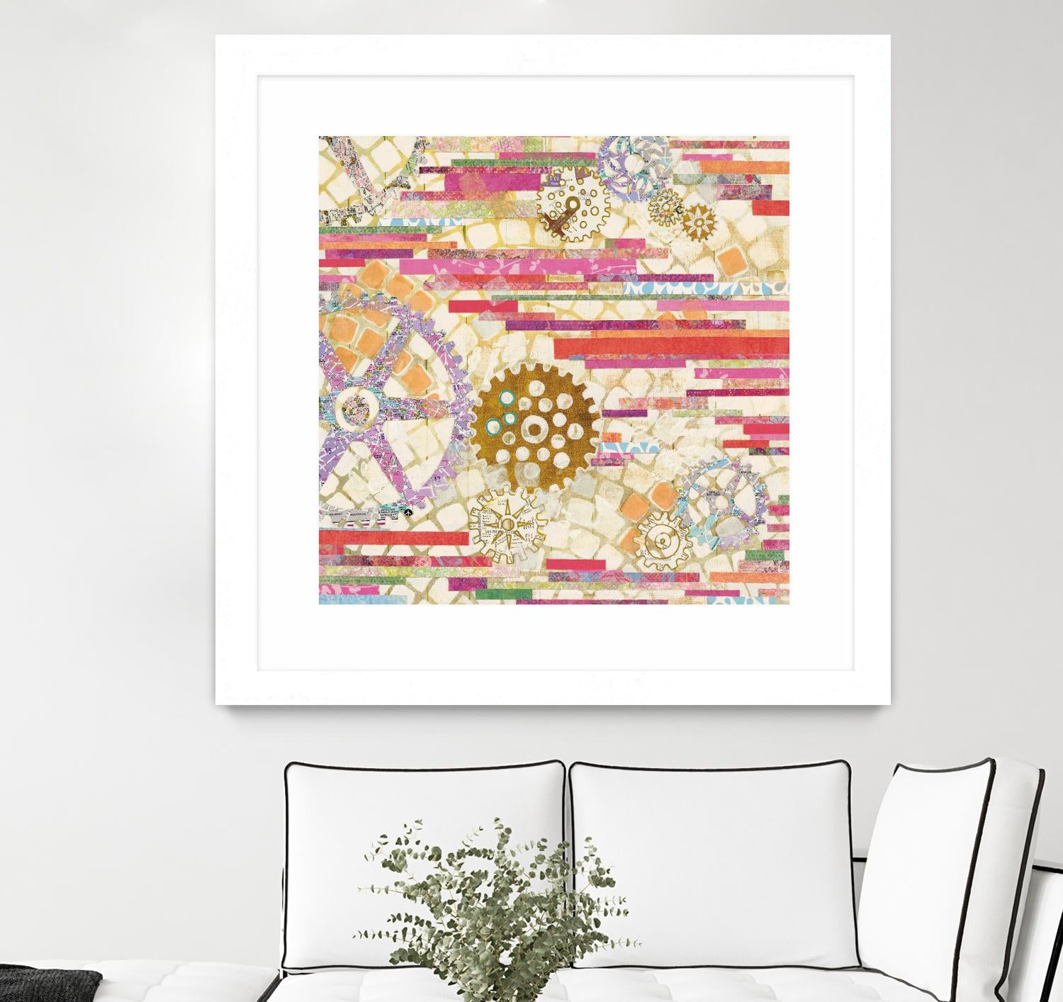 EU Timetable II on by Kathy Ferguson on GIANT ART - beige abstract