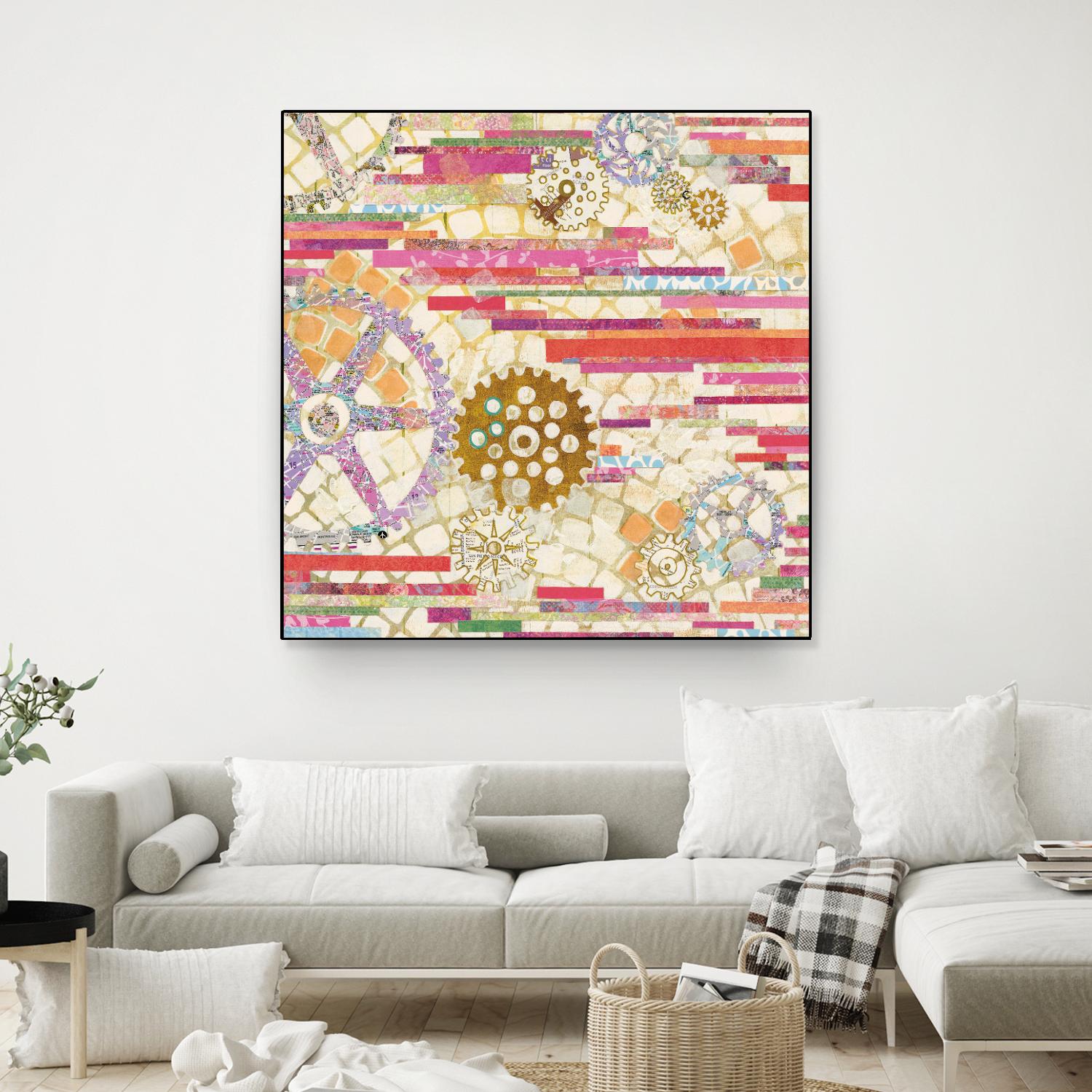 EU Timetable II on by Kathy Ferguson on GIANT ART - beige abstract