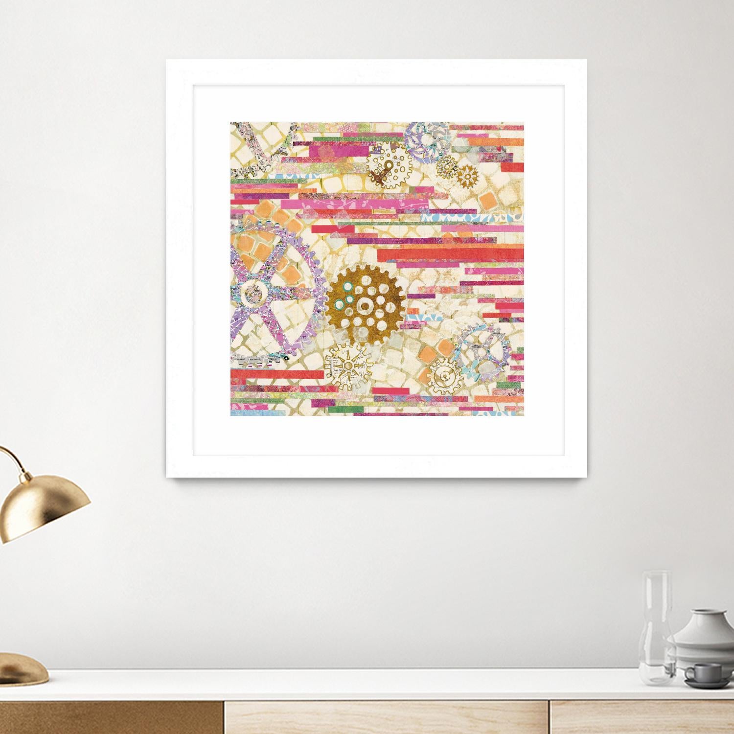 EU Timetable II on by Kathy Ferguson on GIANT ART - beige abstract