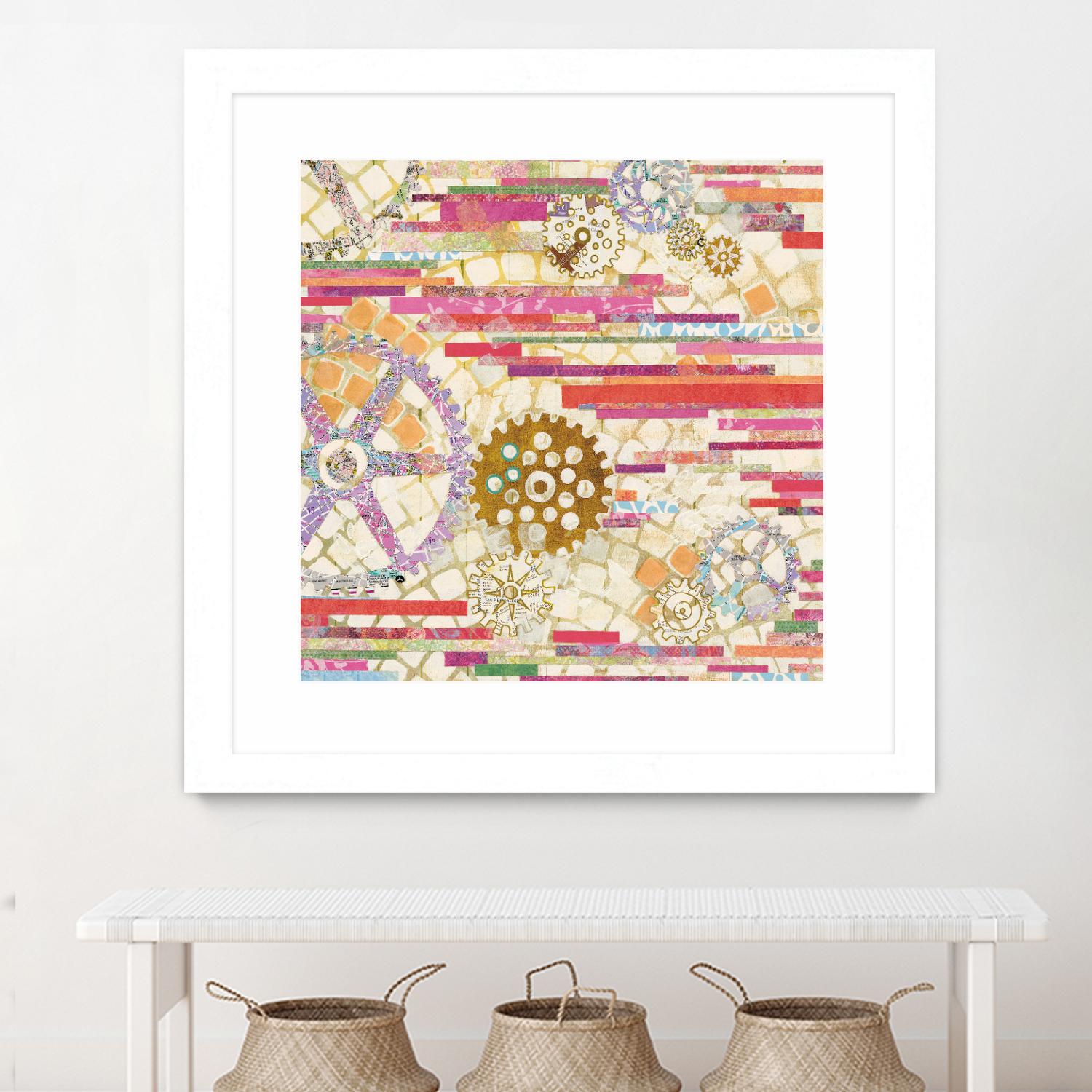 EU Timetable II on by Kathy Ferguson on GIANT ART - beige abstract