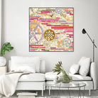 EU Timetable II on by Kathy Ferguson on GIANT ART - beige abstract