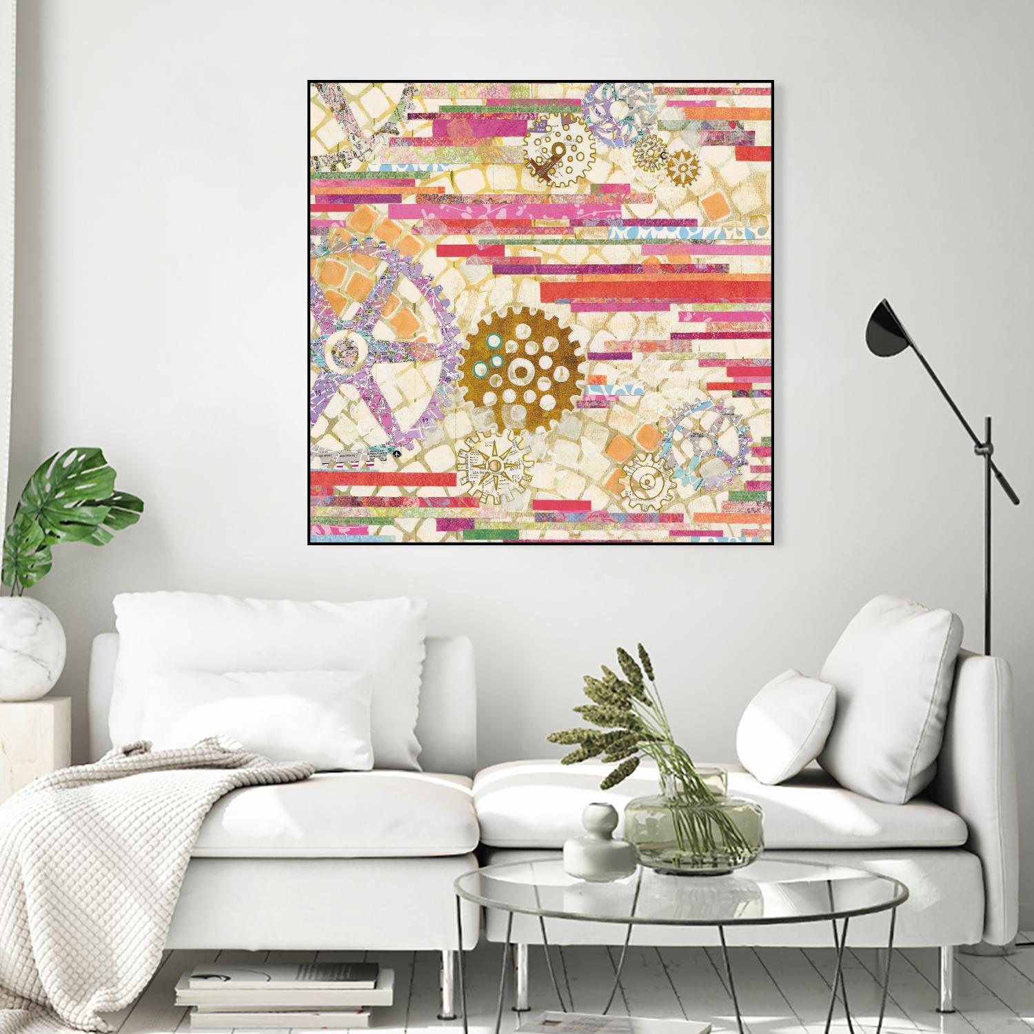EU Timetable II on by Kathy Ferguson on GIANT ART - beige abstract