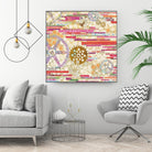 EU Timetable II on by Kathy Ferguson on GIANT ART - beige abstract