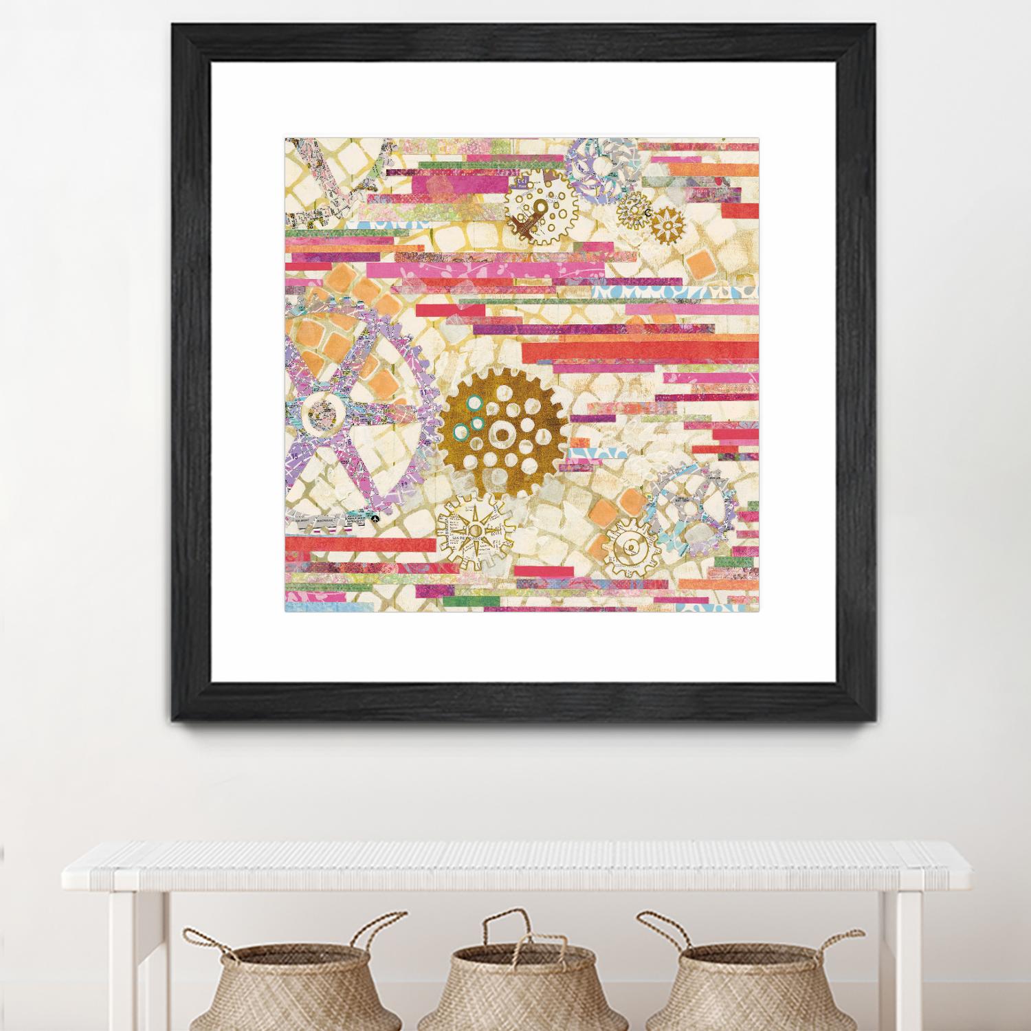 EU Timetable II on by Kathy Ferguson on GIANT ART - beige abstract