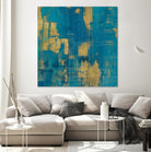 Northern Lights Crop by Melissa Averinos on GIANT ART - yellow abstract