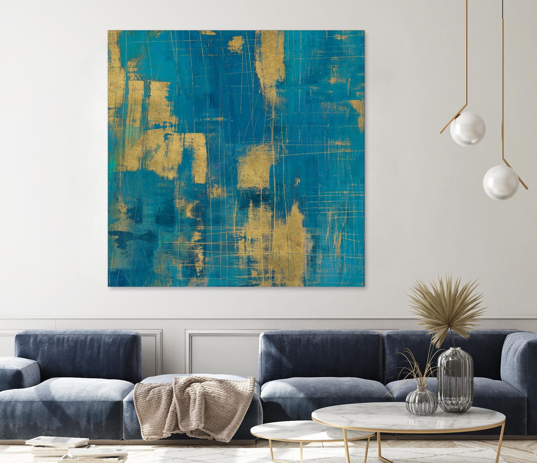 Northern Lights Crop by Melissa Averinos on GIANT ART - yellow abstract