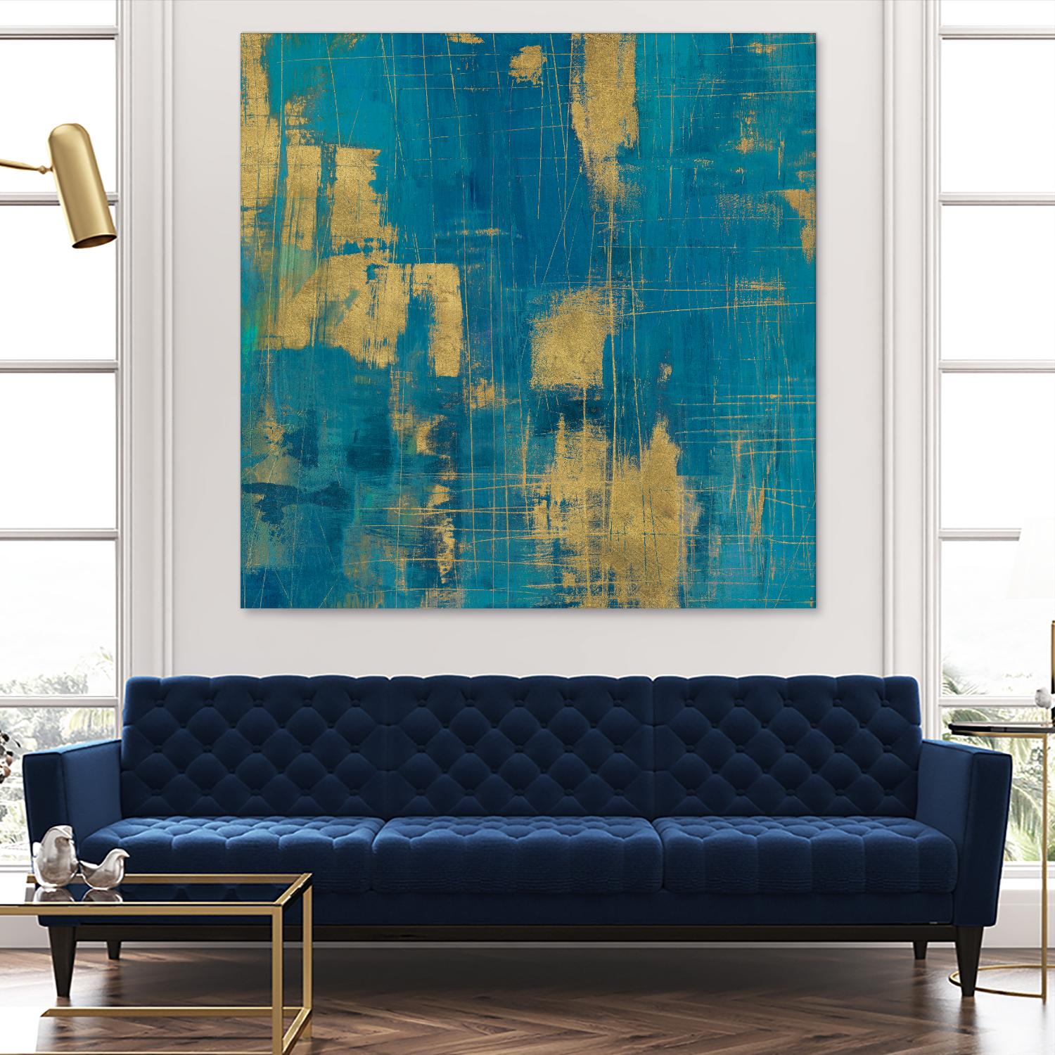 Northern Lights Crop by Melissa Averinos on GIANT ART - yellow abstract