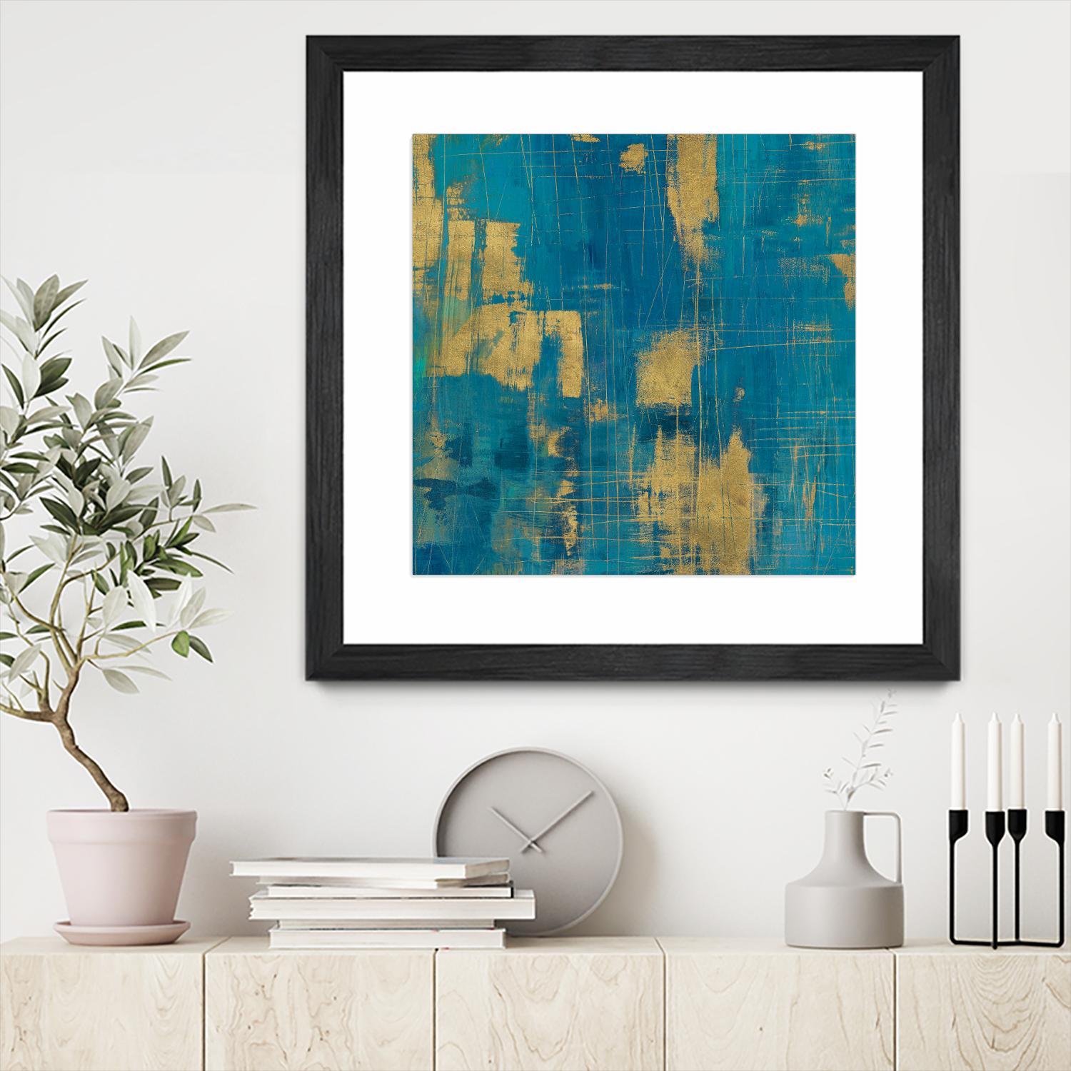 Northern Lights Crop by Melissa Averinos on GIANT ART - yellow abstract