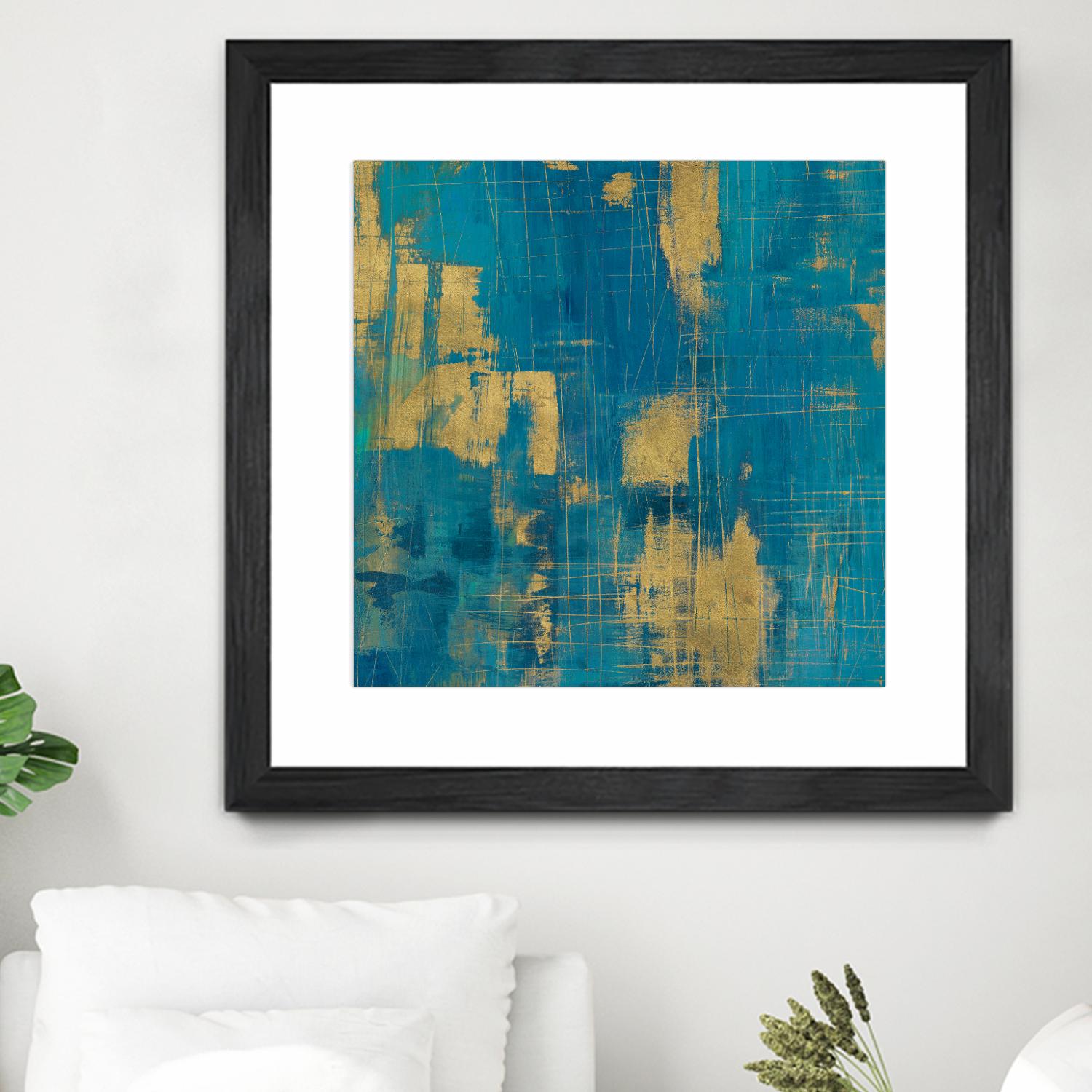 Northern Lights Crop by Melissa Averinos on GIANT ART - yellow abstract