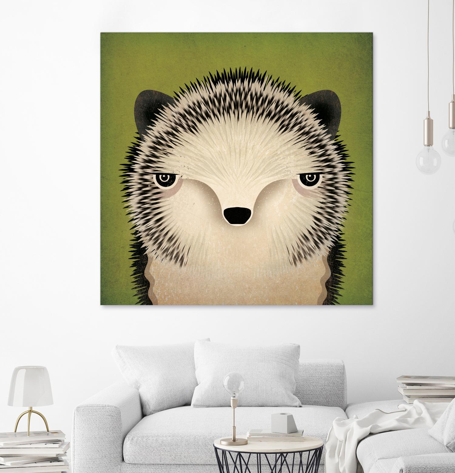 Baby Hedgehog by Ryan Fowler on GIANT ART - beige animals