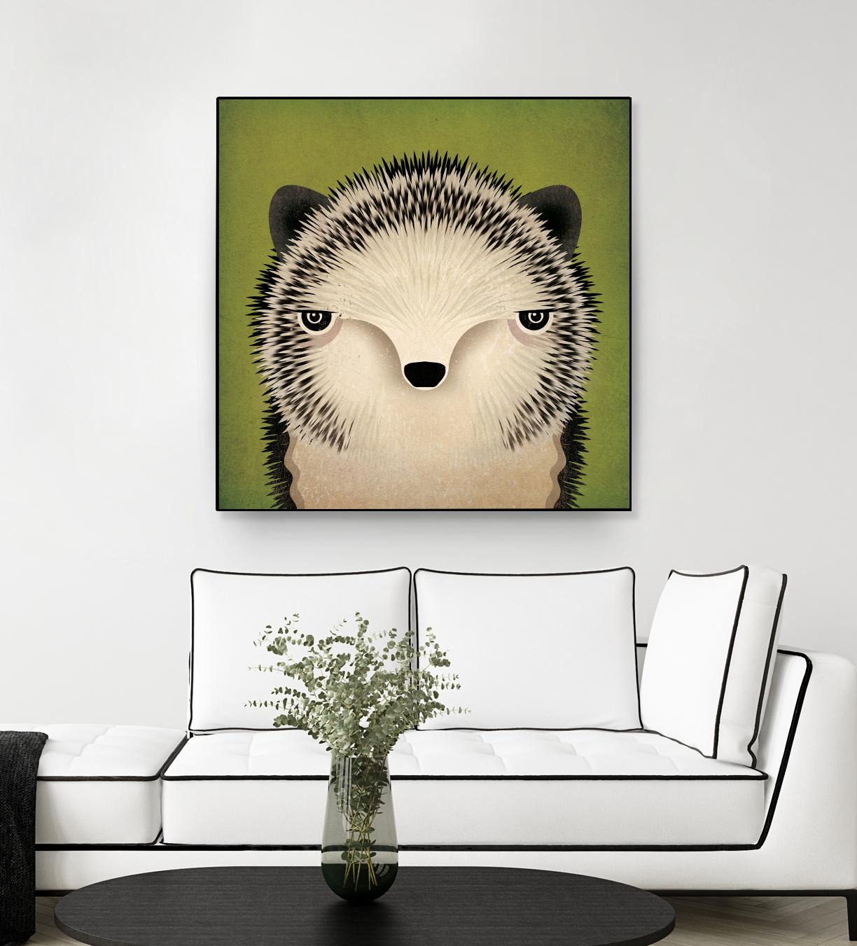 Baby Hedgehog by Ryan Fowler on GIANT ART - beige animals