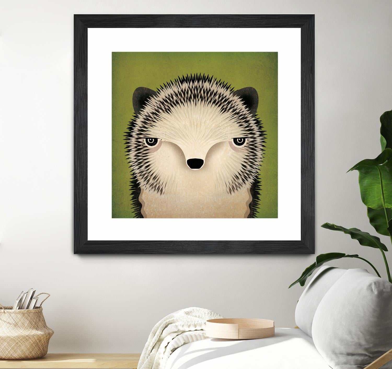 Baby Hedgehog by Ryan Fowler on GIANT ART - beige animals
