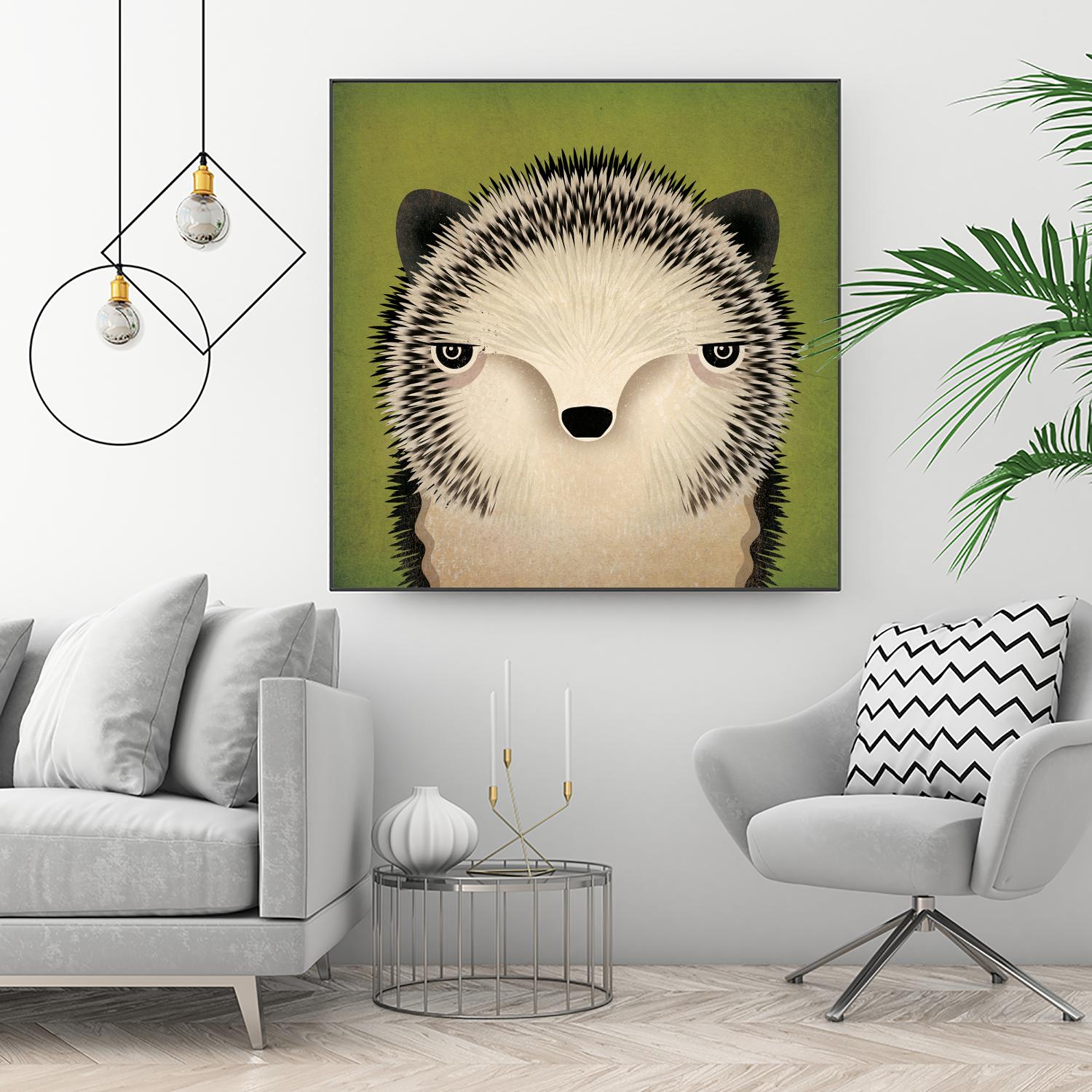 Baby Hedgehog by Ryan Fowler on GIANT ART - beige animals