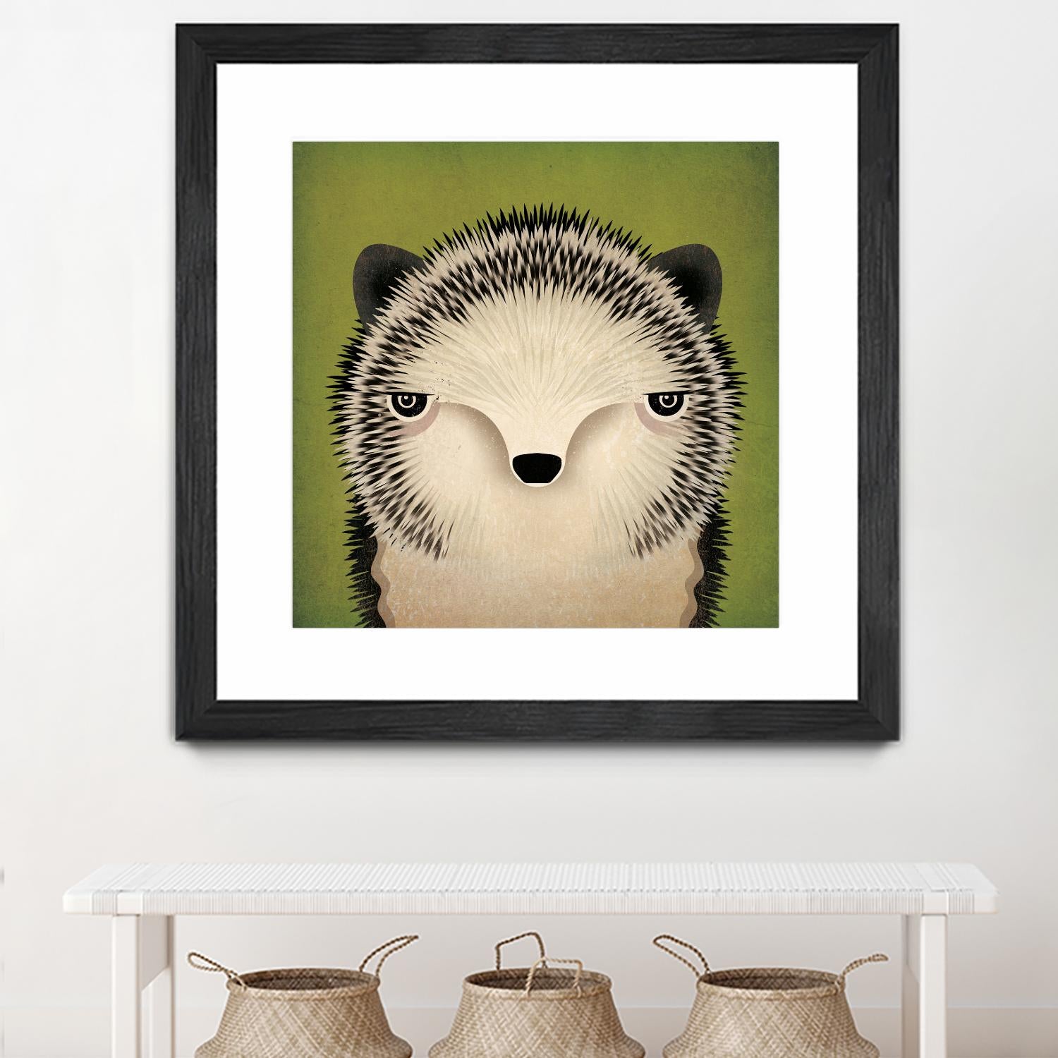 Baby Hedgehog by Ryan Fowler on GIANT ART - beige animals