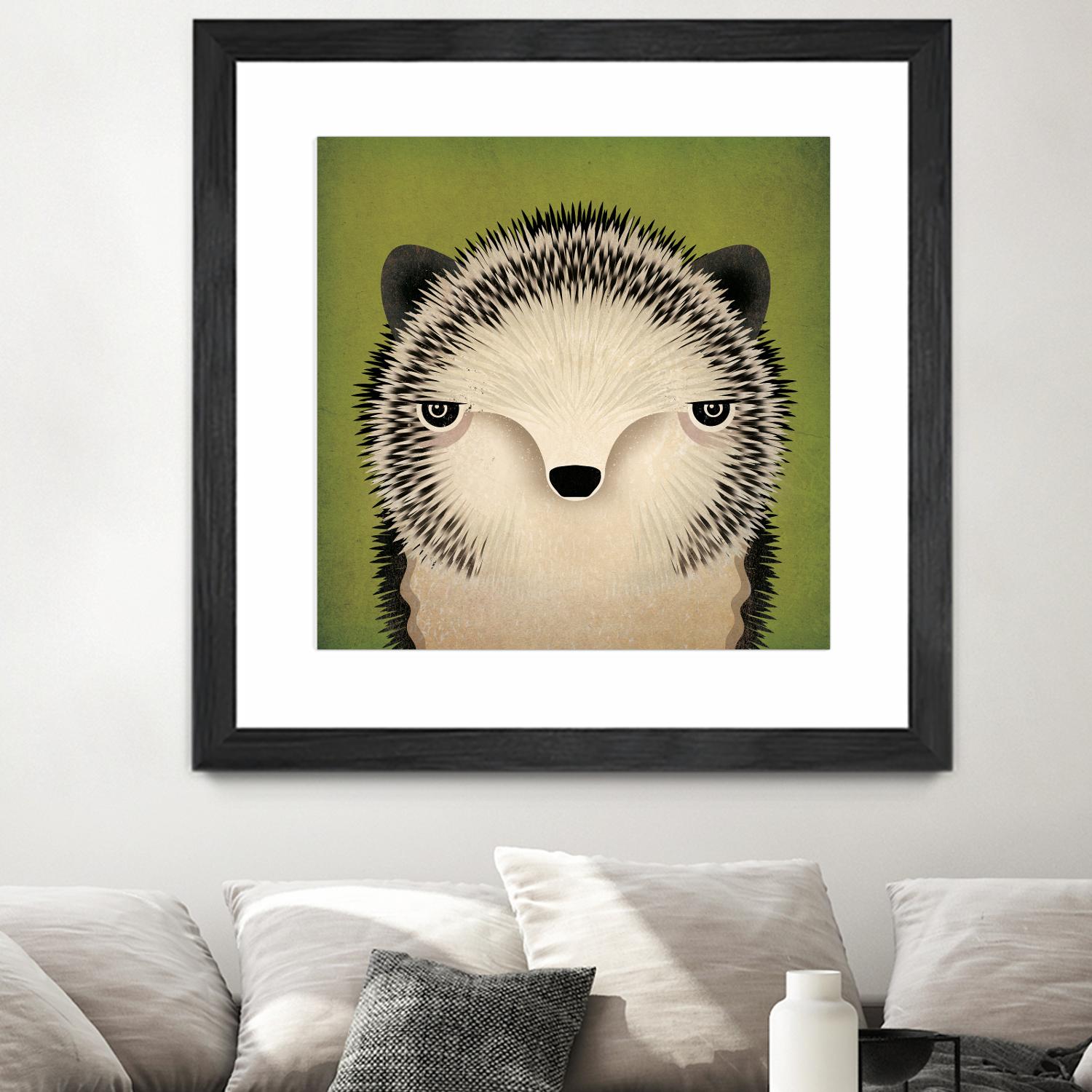 Baby Hedgehog by Ryan Fowler on GIANT ART - beige animals