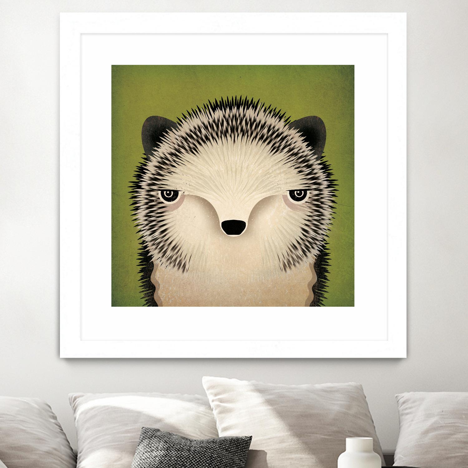 Baby Hedgehog by Ryan Fowler on GIANT ART - beige animals