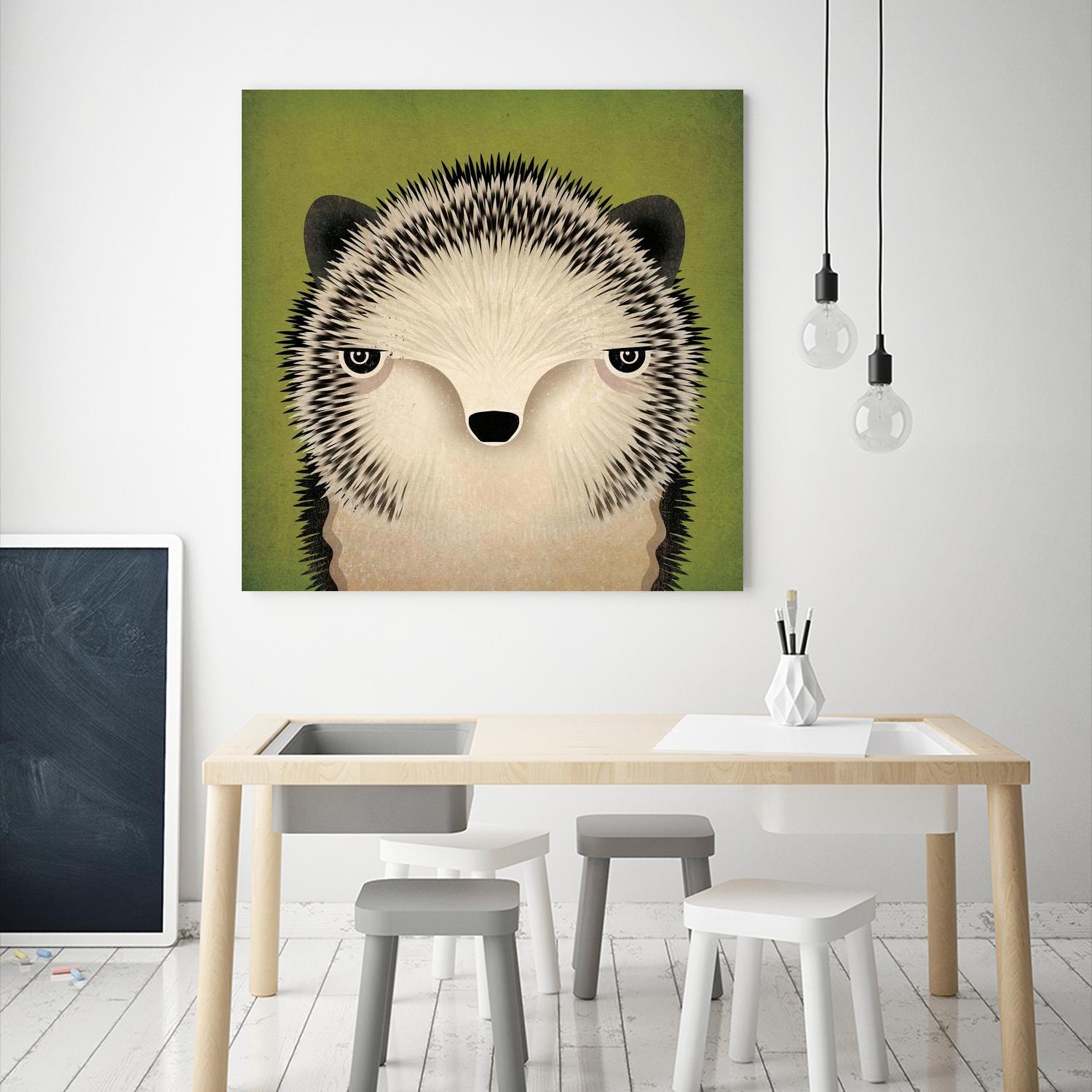 Baby Hedgehog by Ryan Fowler on GIANT ART - beige animals