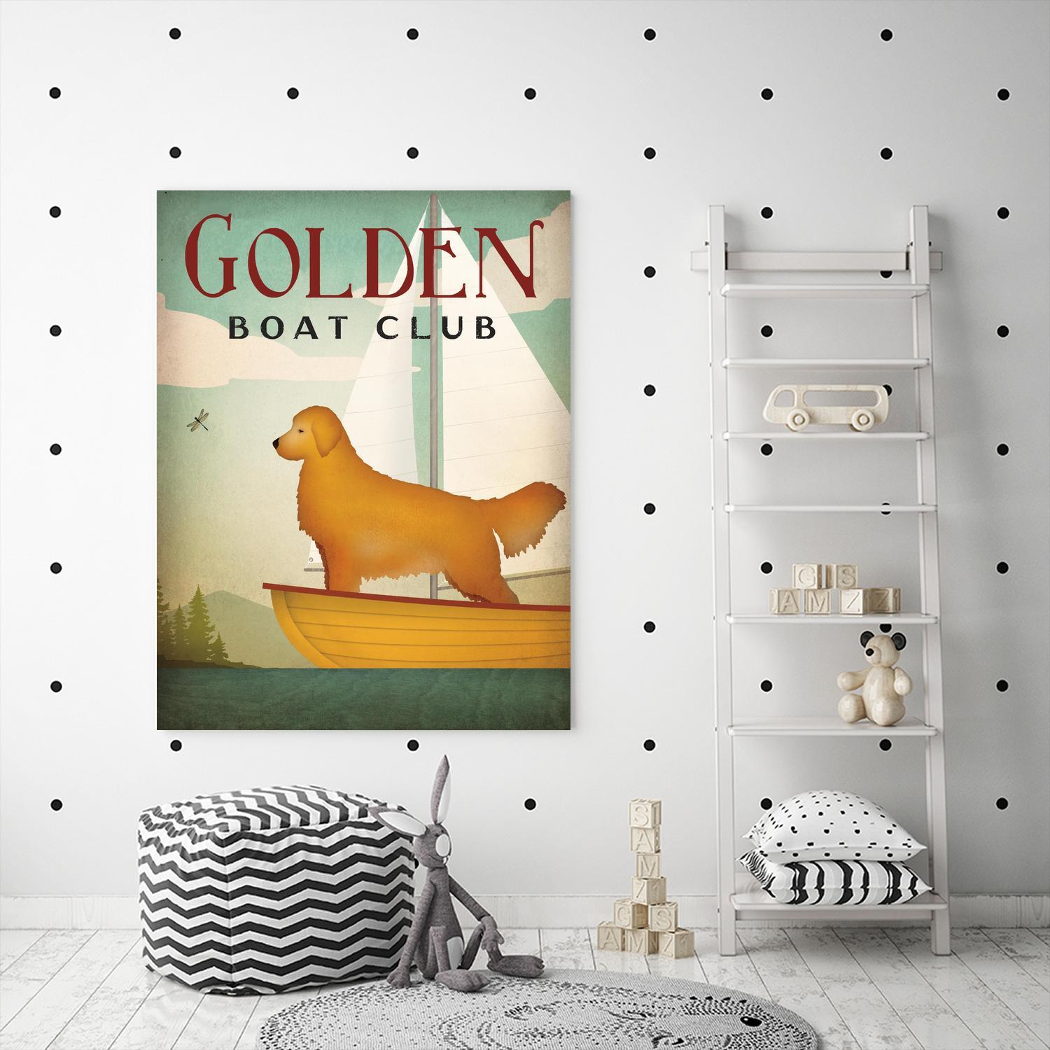 Golden Sail by Ryan Fowler on GIANT ART - beige typography
