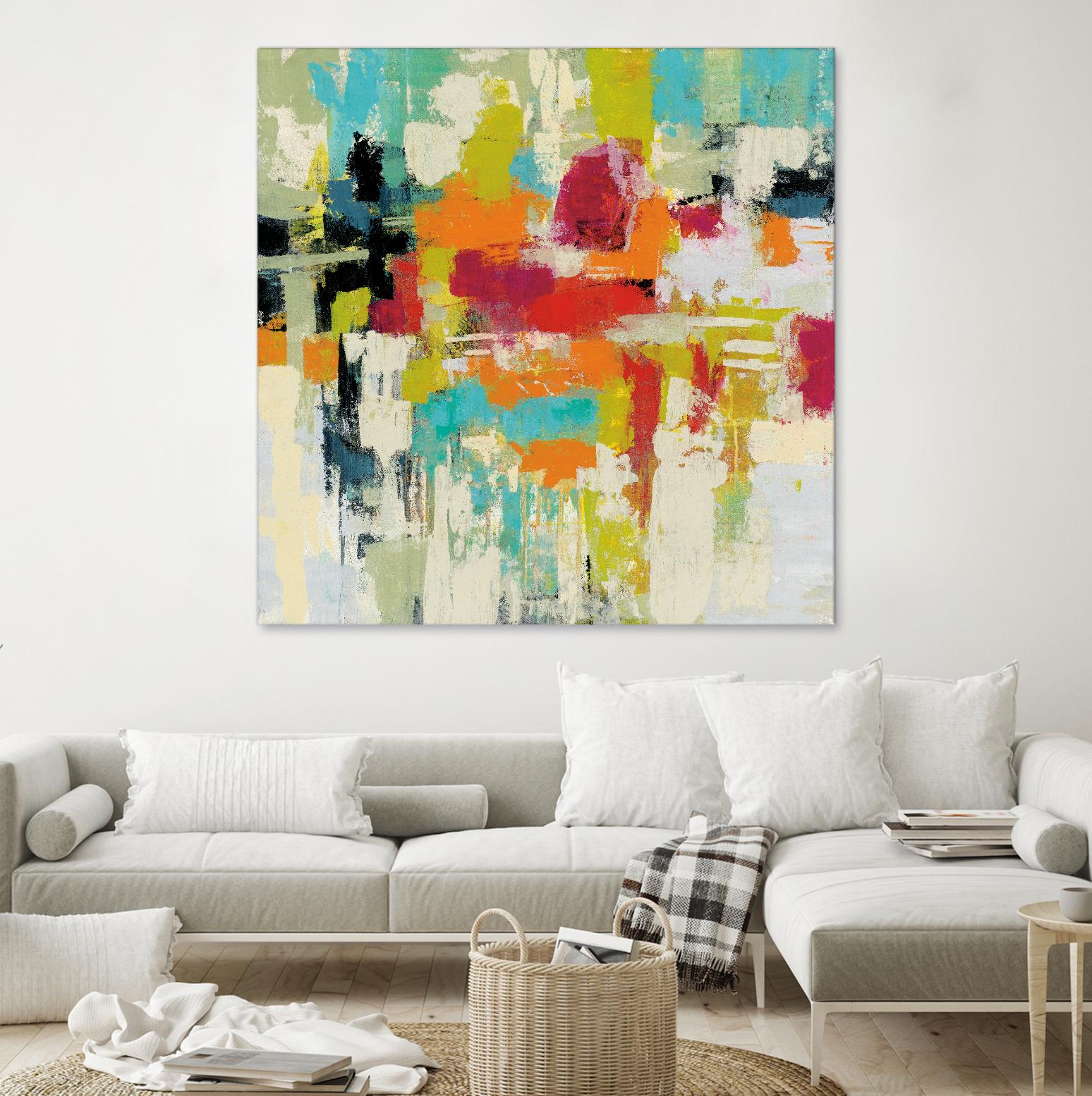 Summer Silk Road by Silvia Vassileva on GIANT ART - green abstract