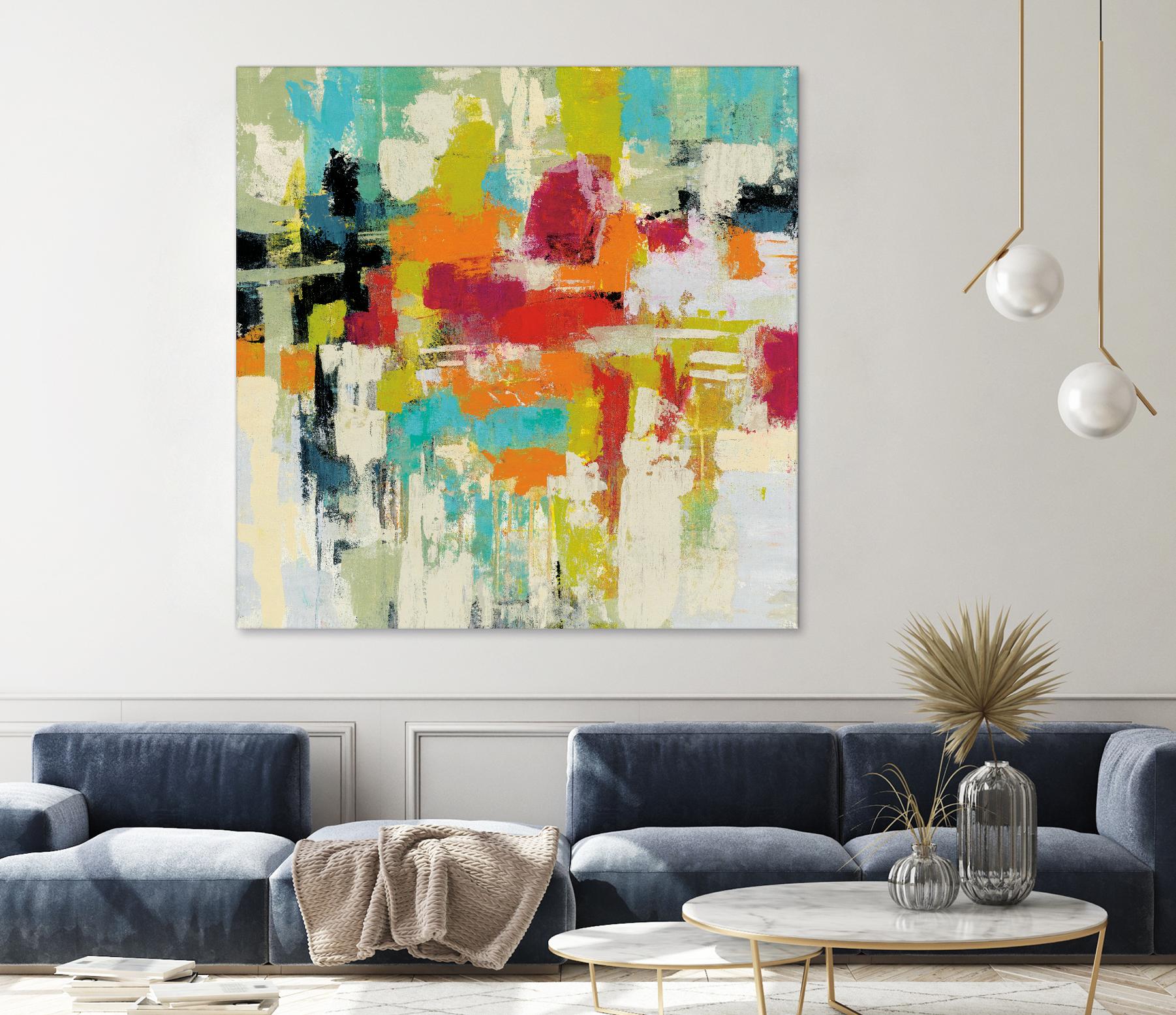 Summer Silk Road by Silvia Vassileva on GIANT ART - green abstract